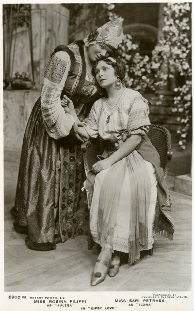 Rosina Filippi y Sari Petrass, actrices, c. 1912 de Rotary Photo