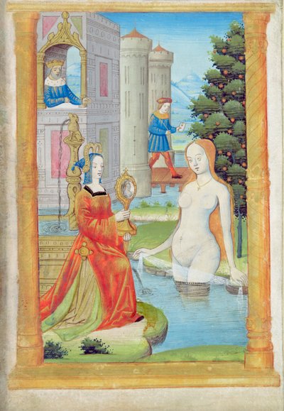 Betsabé bañándose de Rouen School