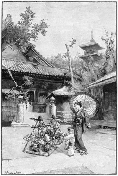 En un jardín de Tokio de Rousseau