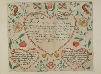 Fraktur de Roy S. Brown