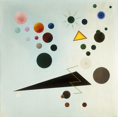 Redondos y triángulos de Rudolf Bauer
