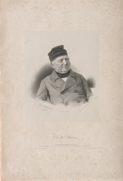 Friedrich Georg Wilhelm Vasily Yakovlevich von Struve 1793-1864, 1857 de Rudolf Hoffmann