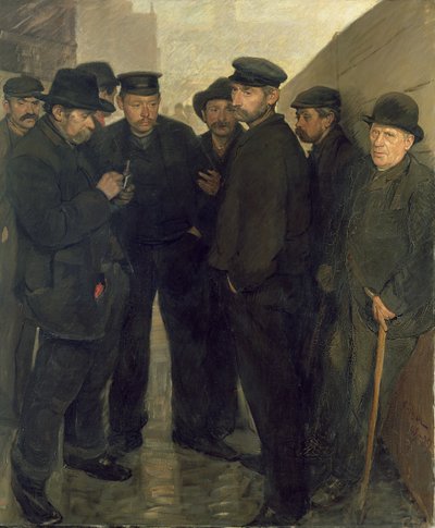 The Unemployed, c.1908-9 (óleo sobre lienzo) de Rudolf Jacob Zoller