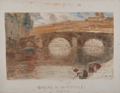 Brücke en Quimperlé I de Rudolf Konopa
