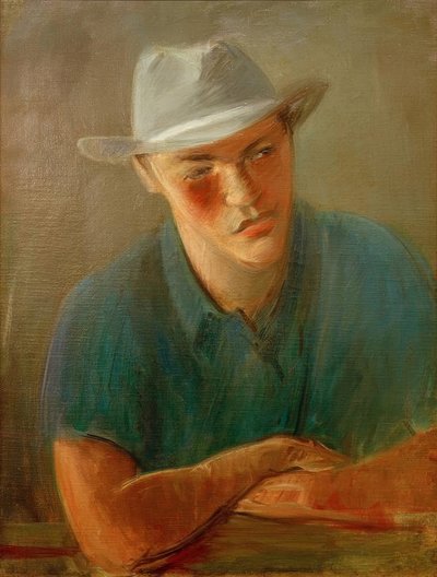 Retrato de un hombre con sombrero de Rudolf Levy