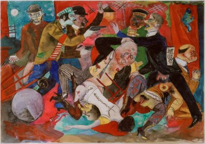 Atraco en un burdel de Rudolf Schlichter