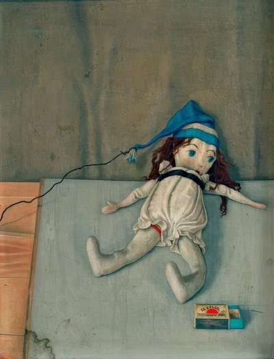 Muñeca con caja de fósforos de Rudolf Wacker