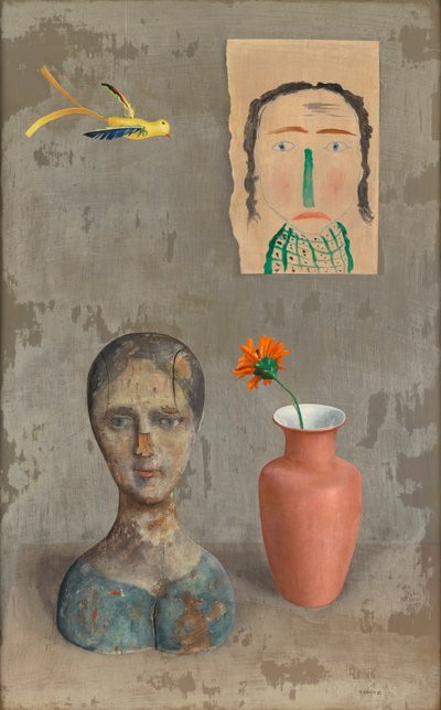 Bodegón con dos cabezas de Rudolf Wacker