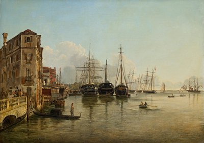 Vista desde la Strada Nuova [hoy Via Garibaldi] hacia los Giardini Pubblici de Venecia de Rudolf von Alt