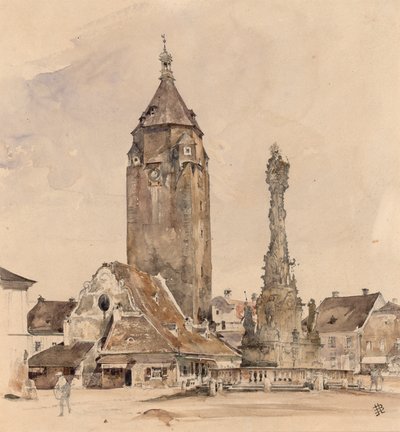 El antiguo ayuntamiento de Korneuburg de Rudolf von Alt