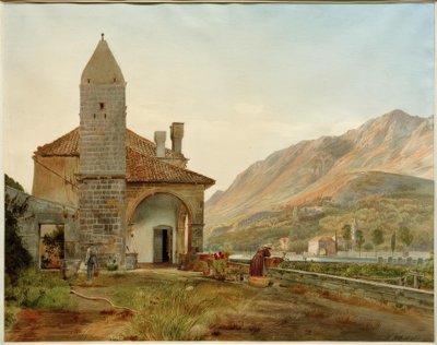 El monasterio franciscano en el valle de Ombla cerca de Ragusa de Rudolf von Alt