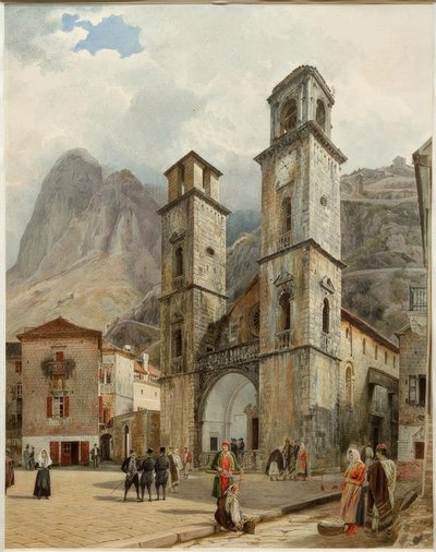 La Plaza de la Catedral en Cattaro de Rudolf von Alt