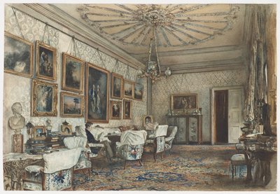 Salón en el Apartamento del Conde Lanckoronski en Viena de Rudolf von Alt
