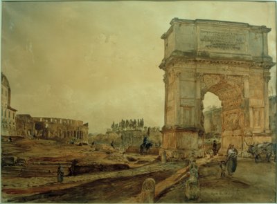 Arco de Tito en Roma de Rudolf von Alt