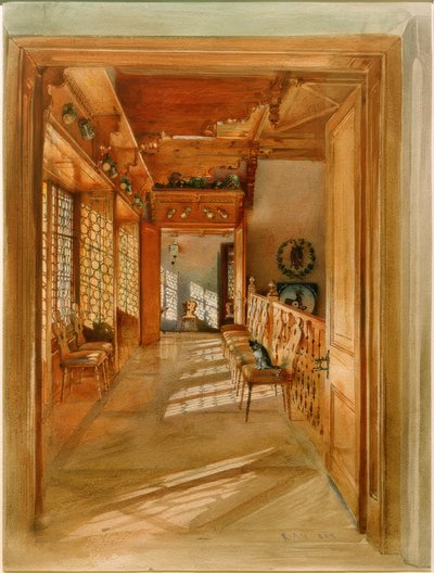 Vestíbulo de escaleras de Rudolf von Alt