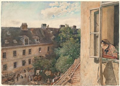 Vista de Alservorstadt, 1872 de Rudolf von Alt
