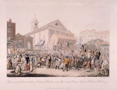 Elección en Covent Garden, Londres de Rudolph Ackermann