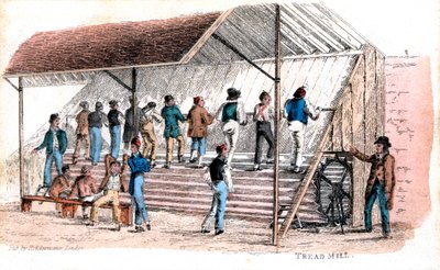 Molino de Brixton prisión, Londres, 1827 de Rudolph Ackermann