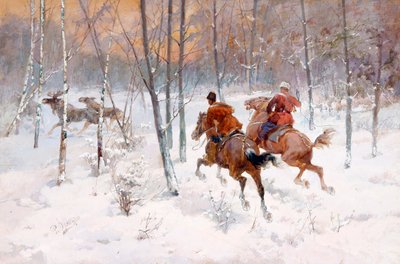 Caza de alces de Rudolph Frenz