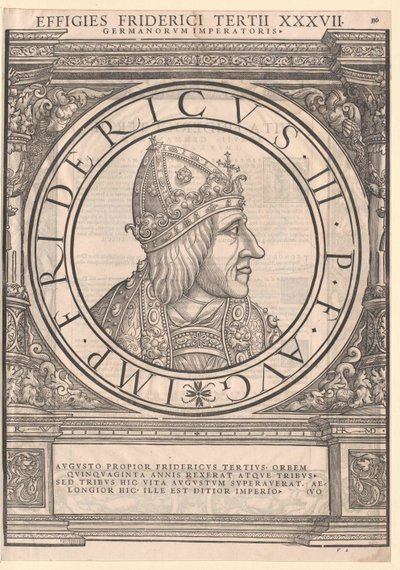 Emperador del Sacro Imperio Romano Germánico Federico III (huella) de Rudolph Wyssenbach