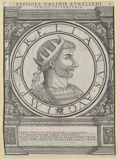 El emperador romano Aureliano (huella) de Rudolph Wyssenbach