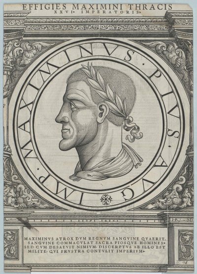 Emperador romano Maximino Trax (huella) de Rudolph Wyssenbach