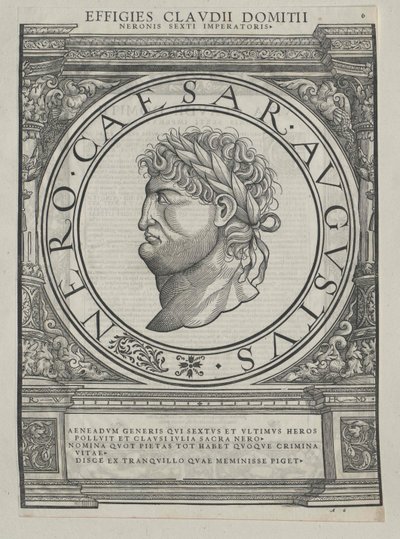 El emperador romano Nerón (huella) de Rudolph Wyssenbach