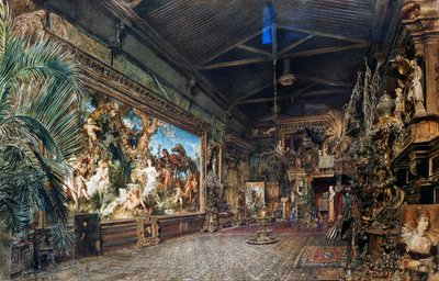 Estudio de Hans Makart antes de la subasta de Rudolf von Alt