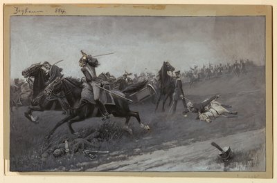 Blücher desmontado en Ligny de Rufus Fairchild Zogbaum