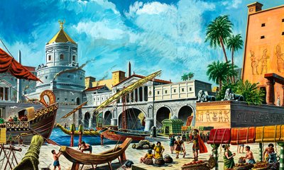 Alejandría (gouache sobre papel) de Ruggero Giovannini