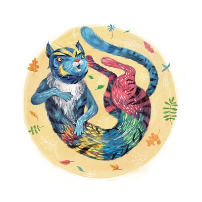 Gato de otoño, 2015 de Runa Anastasiya Rudaya