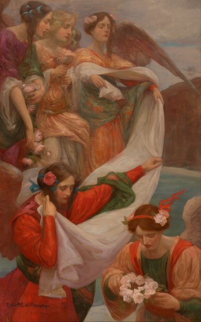 Ángeles descendiendo de Rupert Bunny