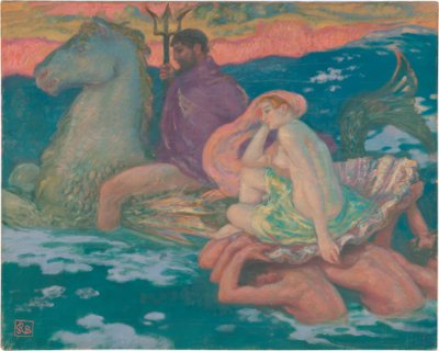 Poseidón y Anfitrite de Rupert Bunny