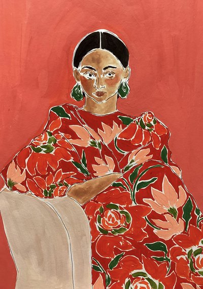 Un retrato de moda lleno de vida de Rushati Chowdhury