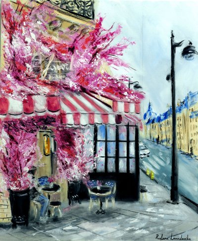La Favorite Paris, 2022 (óleo sobre lienzo) de Ruslana Levandovska