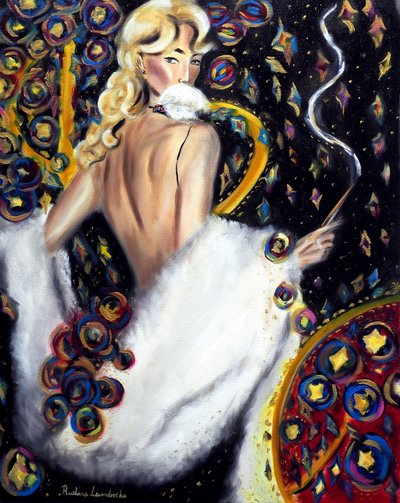 Estrella nocturna, 2025 (óleo sobre lienzo) de Ruslana Levandovska