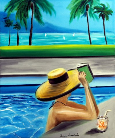 Ocean Daydreaming, 2025 (óleo sobre lienzo) de Ruslana Levandovska