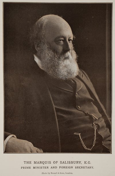 El Marqués de Salisbury, K. G. (foto sepia) de Russell & Sons Photography