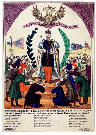 Día inolvidable de la emancipación de los siervos en 1861, 1865 de Russian Master