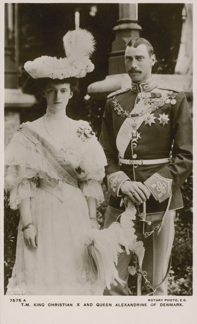 Rey Christian X y Reina Alexandrine de Dinamarca de Russian Photographer