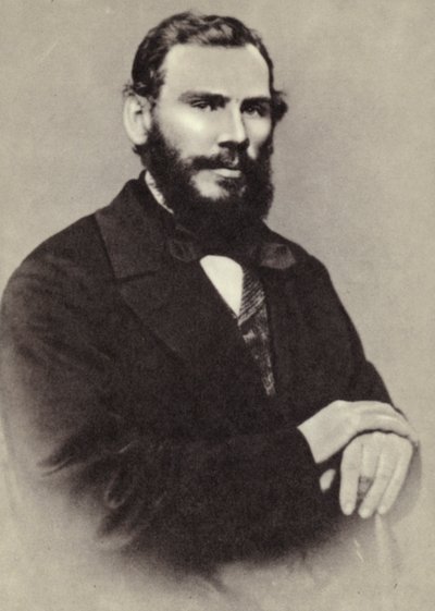 L N Tolstoi, Moscú, 1862 de Russian Photographer