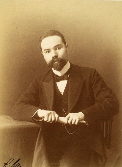 Retrato del escritor y poeta Valery Yakovlevich Bryusov (1873-1924) de Russian Photographer
