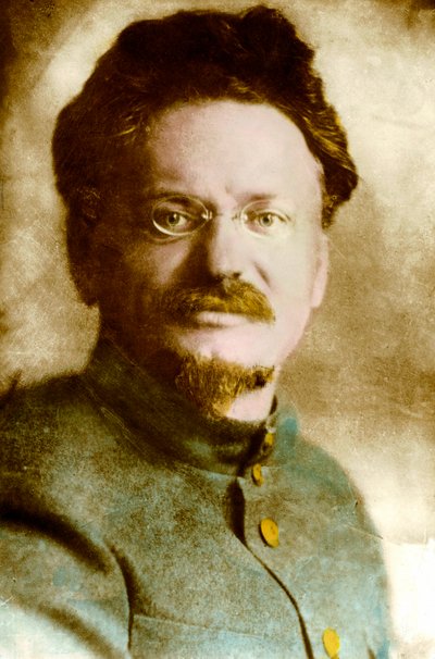 Retrato de León Trotski (Trotsky), teórico y político ruso (1879-1940), siglo XX (foto) de Russian Photographer