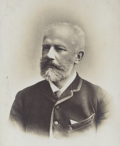 Retrato de Pyotr Ilyich Tchaikovsky de Russian Photographer