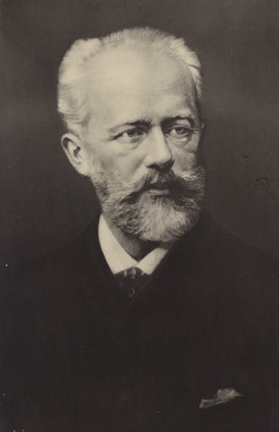 Retrato de Pyotr Ilyich Tchaikovsky de Russian Photographer
