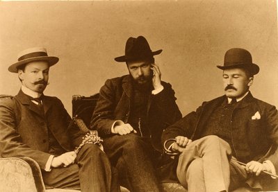 Los poetas Konstantin Dmitriyevich Balmont (Constantin Dmitrievitch Balmont) de Russian Photographer