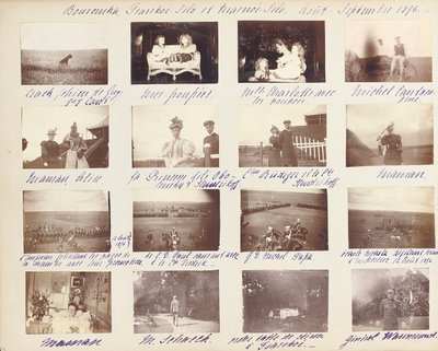 La familia imperial rusa, página de un álbum de fotografías, c.1897-99 de Russian Photographer