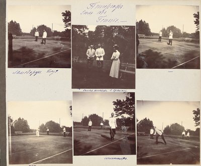 La Familia Imperial Rusa, página de un álbum de fotografías, c.1897-99 de Russian Photographer