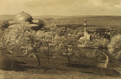 Vista del Goetheanum y de la Casa de la Calefacción de Russian Photographer
