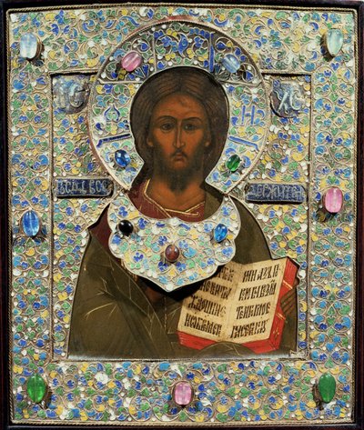 Cristo Pantocrátor, icono de Russian School